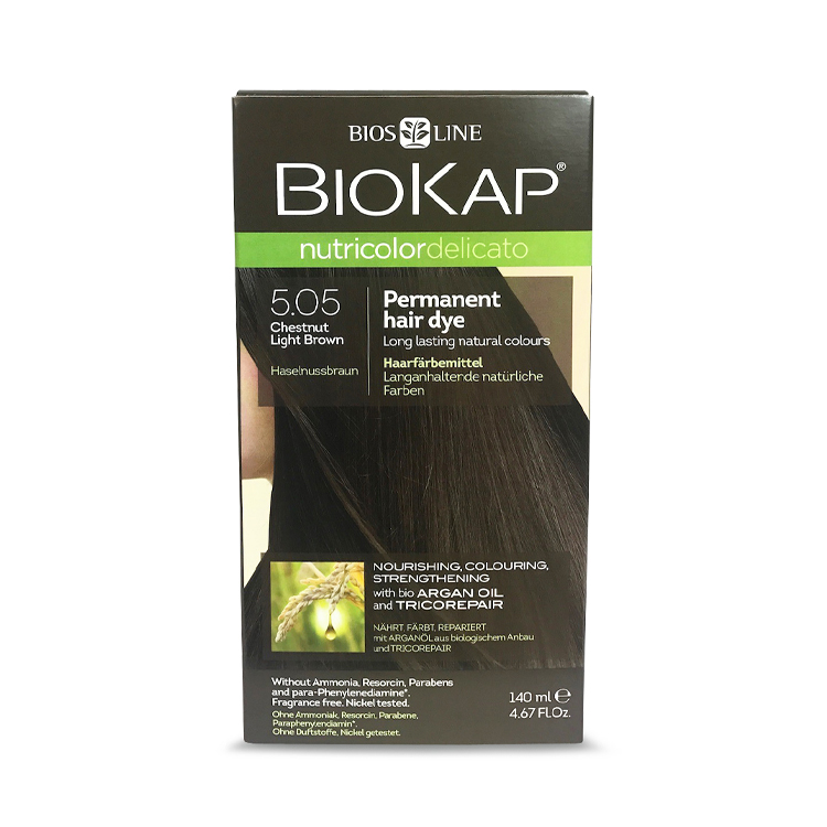 BioKap Chestnut Light Brown 5.05 Permanent Hair Dye 135ml